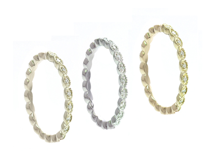 18K Diamond Ring Band