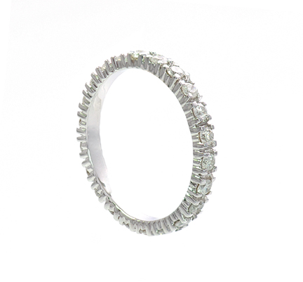 18K Diamond Ring Band