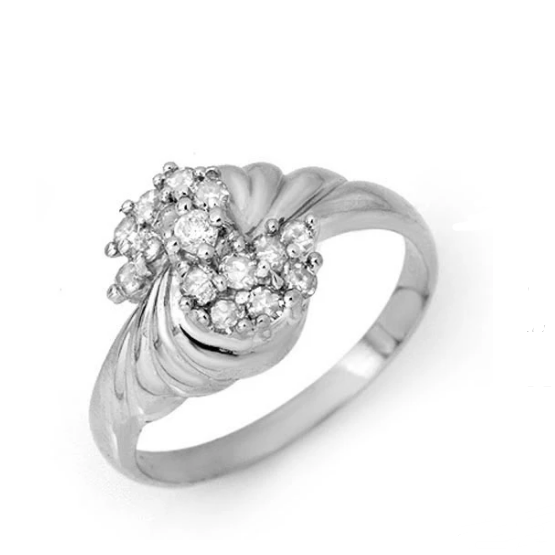 K gold ice cream up diamond ring